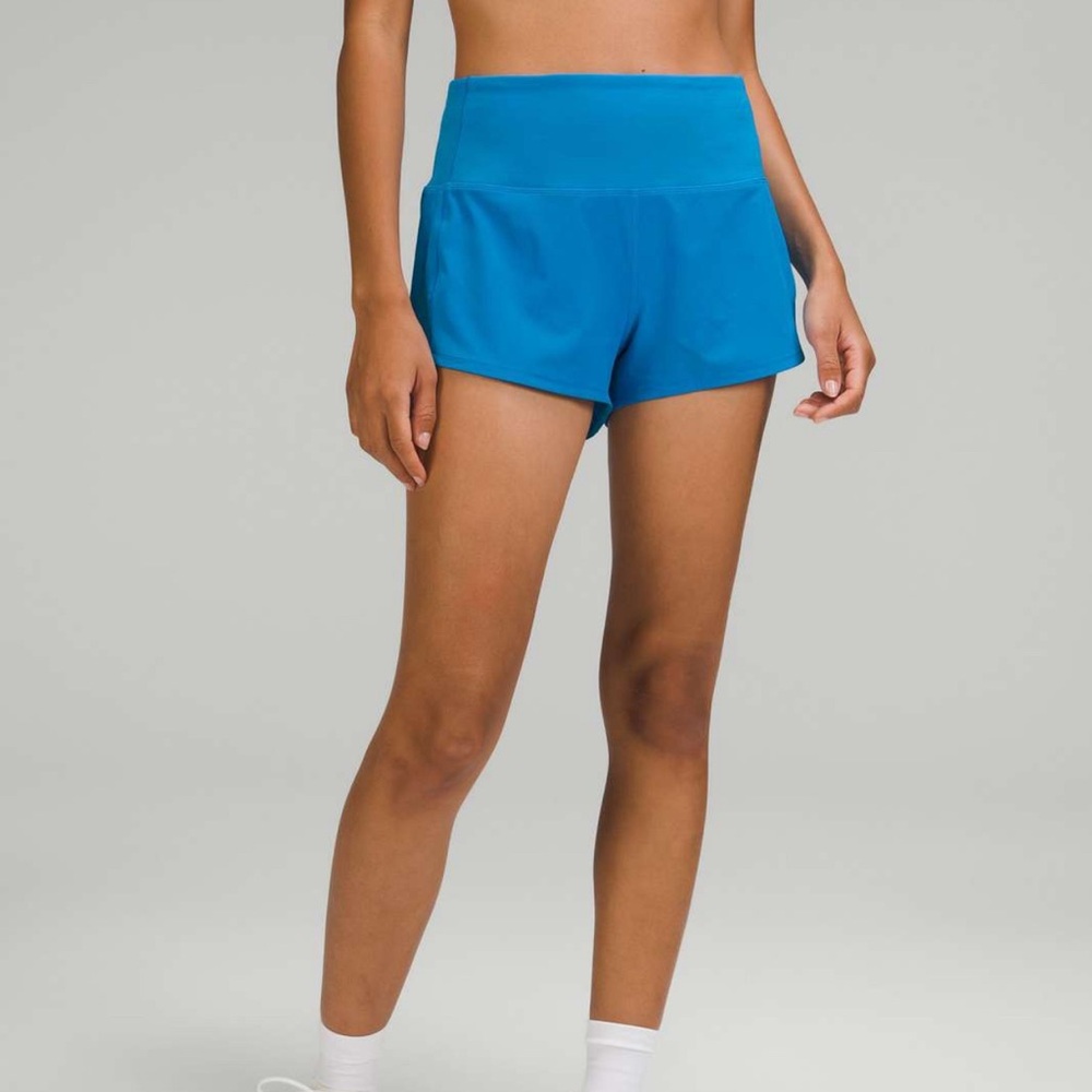 Lululemon speed up high-rise lined short 2.5” in Poolside